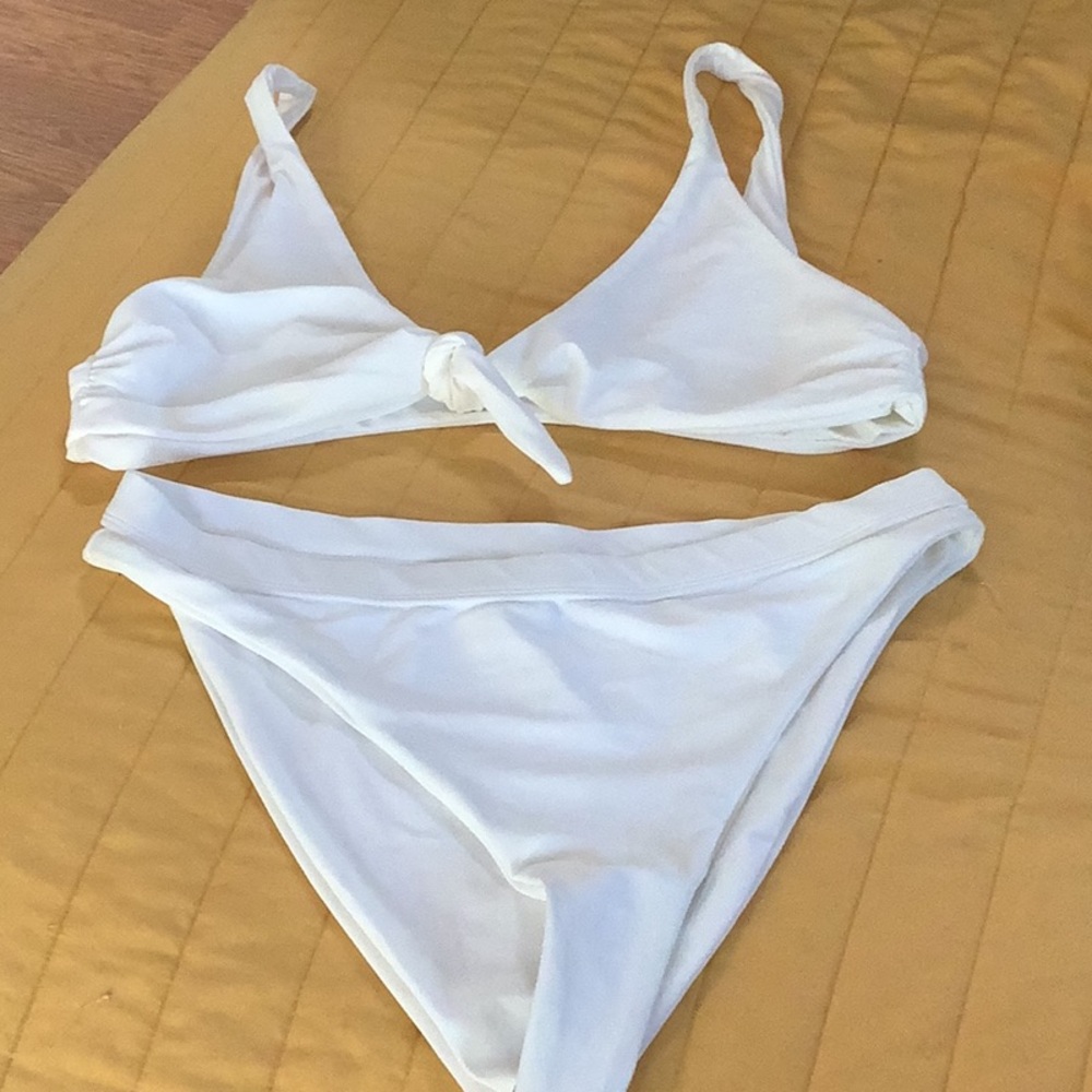 Sara swim white bikini